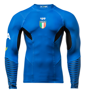Official Italian Team Long Sleeve Compression Rashguard